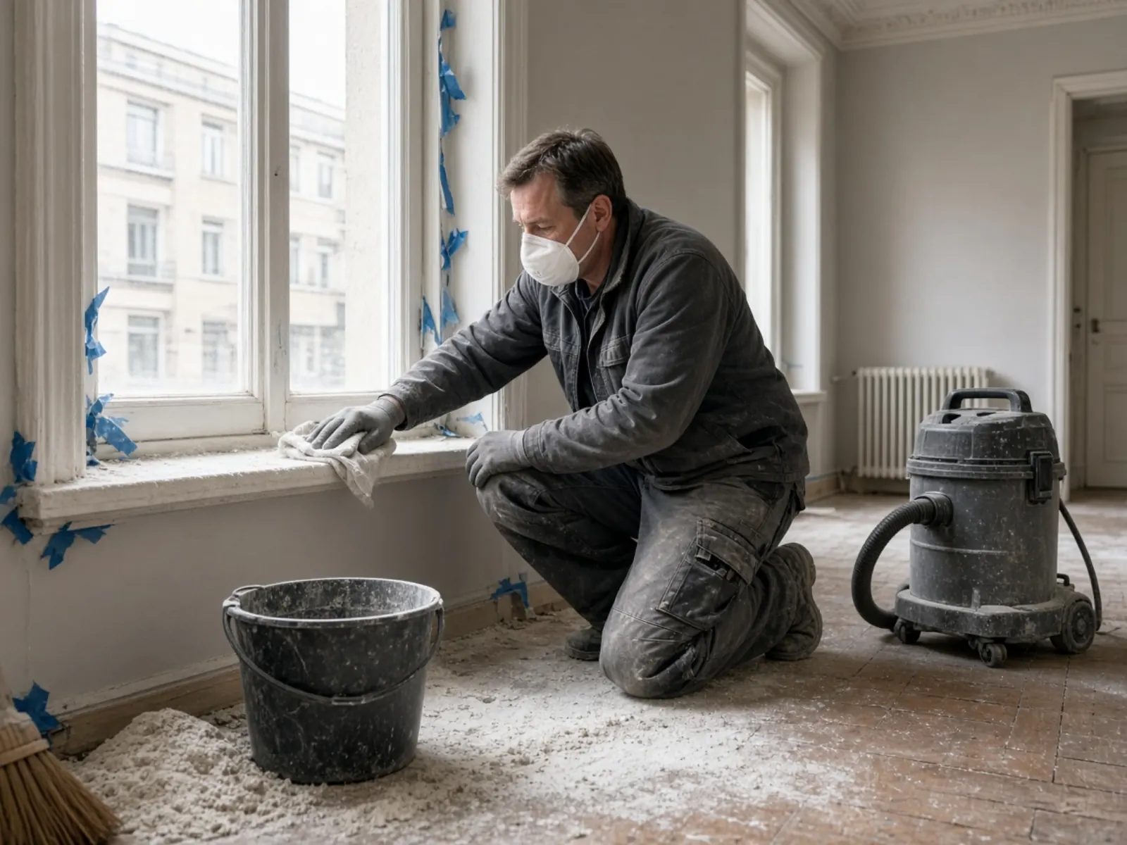 Bauendreinigung Hamburg — Feinstaub und Fensterbänke nach Renovierung — ReinAllRound